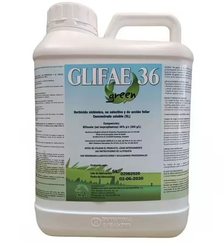 Désherbant GLIFAE 5L – Herbicide glyphosate professionnel | efficacité totale sur toutes mauvaises herbes