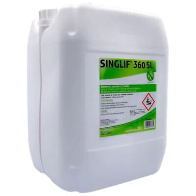 Désherbant professionnel singlif 360 SL – glyphosate 20L | élimine 100% des mauvaises herbes de jardin et pelouse
